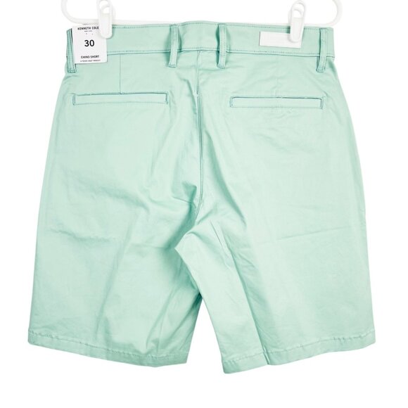 Kenneth Cole Men's Green Slim Fit Lightweight Stretch Chino Shorts Size 30 NWT - Picture 2 of 12